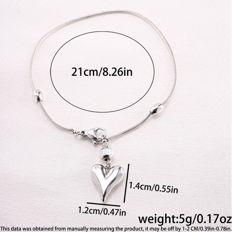Wholesale Simple Love Titanium Steel Versatile Bracelet